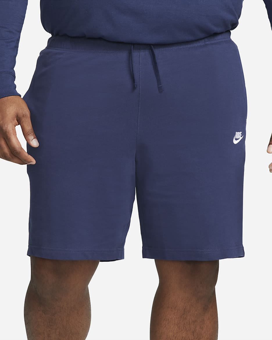 Short Nike Sportswear Club pour Homme - Midnight Navy/Blanc