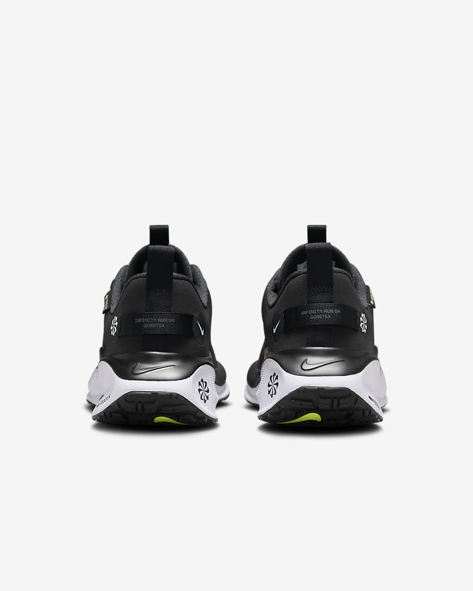 Nike InfinityRN 4 GORE-TEX wasserdichter Straßenlaufschuh für Herren - Schwarz/Anthracite/Volt/Weiß