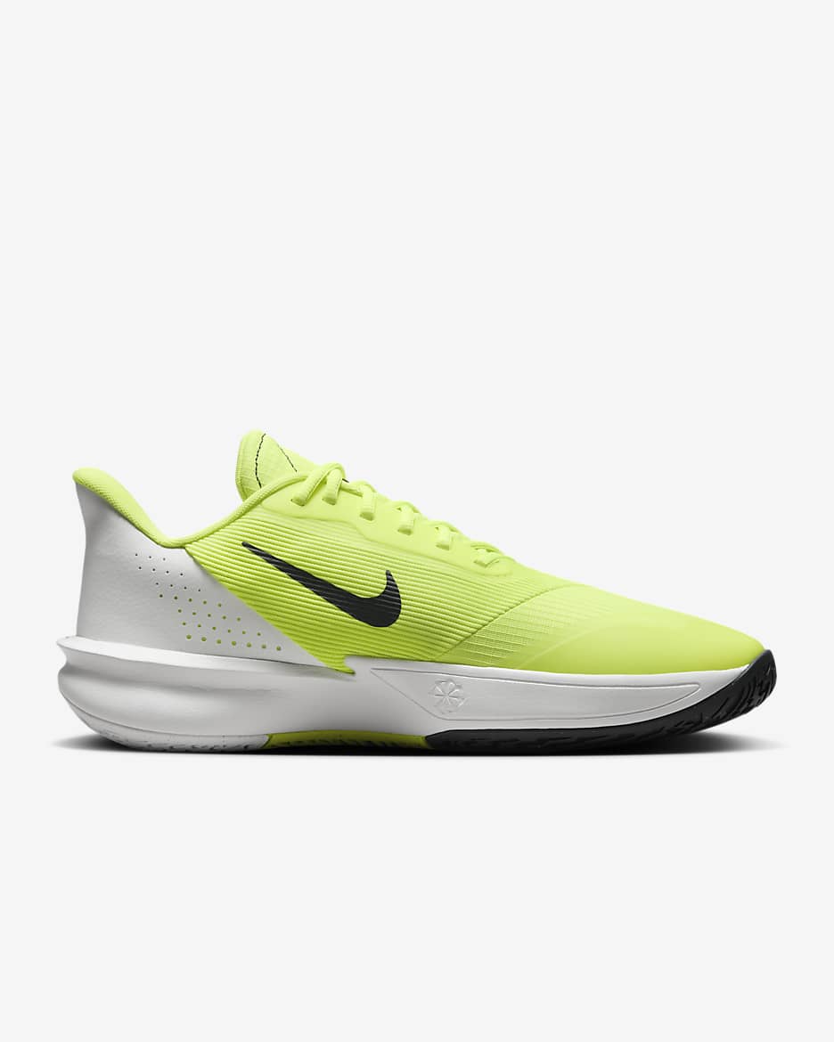 รองเท้าบาสเก็ตบอลผู้ชาย Nike Precision 7 - Volt/Summit White/Barely Volt/Dark Smoke Grey