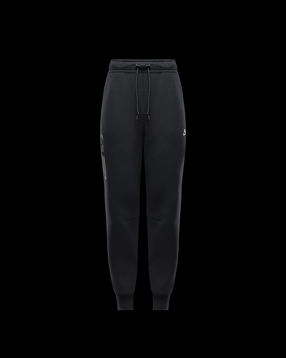 Nike Sportswear Tech Fleece Women's Mid-Rise Joggers - Black/Black