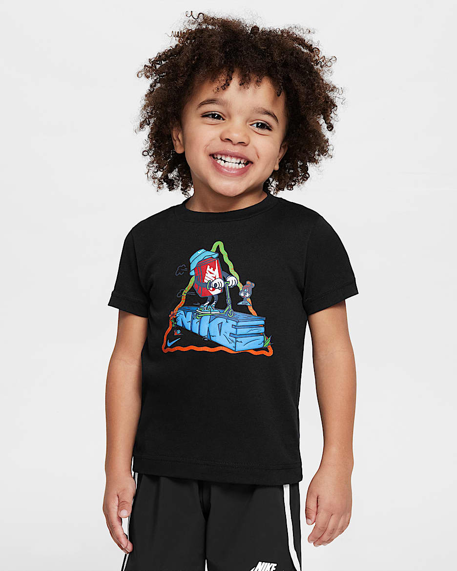 Nike Toddler Boxy Scooter T-Shirt - Black