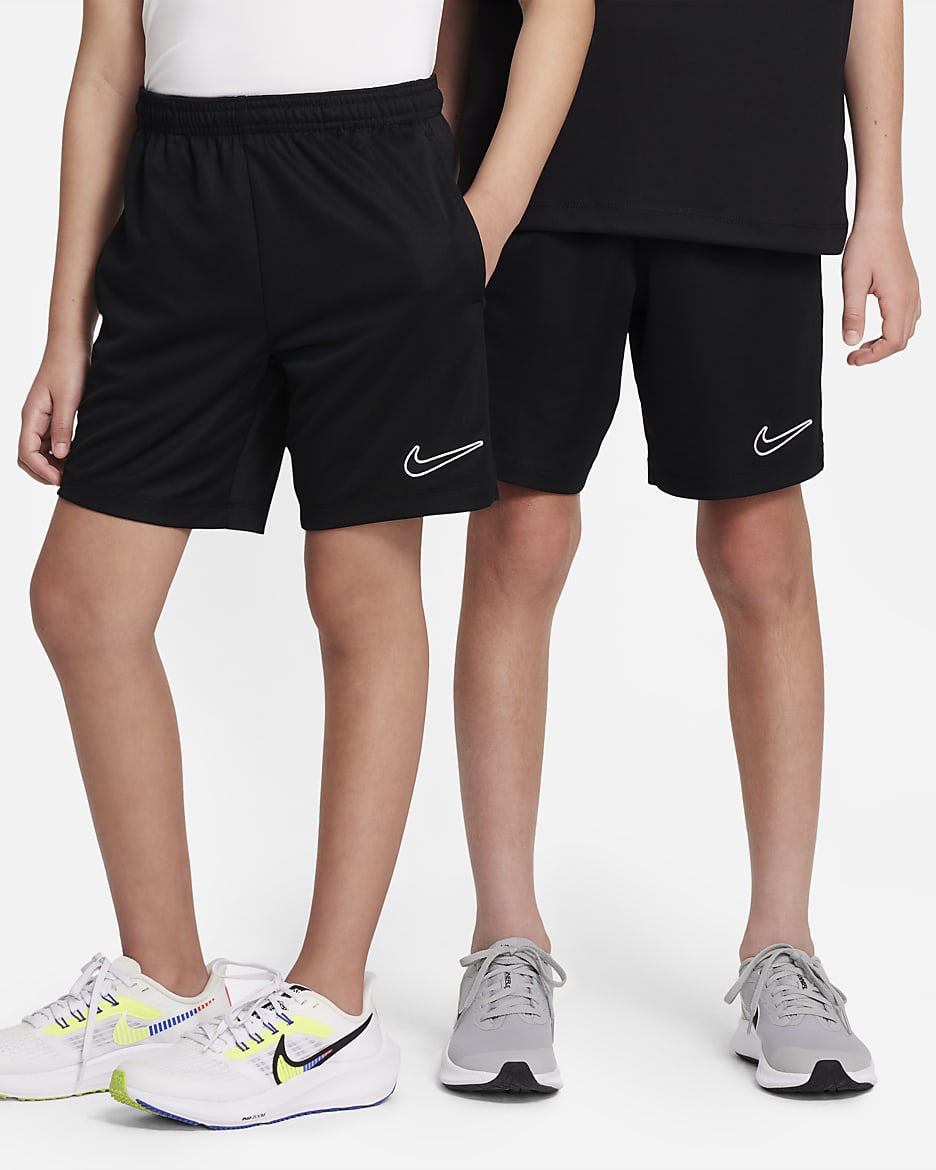 Shorts de entrenamiento Dri-FIT para niños talla grande Nike Trophy23 - Negro/Negro/Blanco