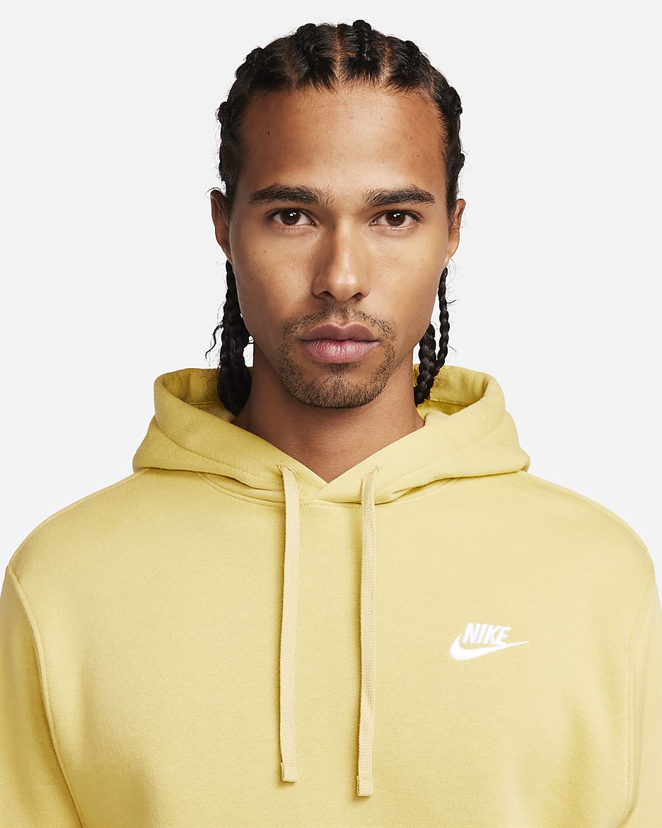 Sudadera con gorro sin cierre Nike Sportswear Club Fleece - Oro beige/Oro beige/Blanco