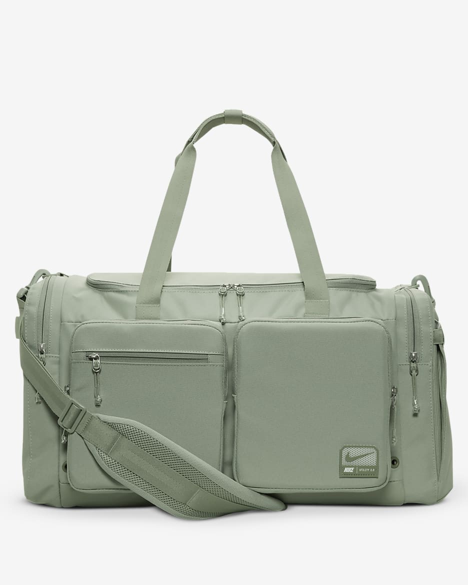 Nike Utility Power 2.0 Duffel Bag (Medium, 51L) - Jade Horizon/Jade Horizon/Oil Green