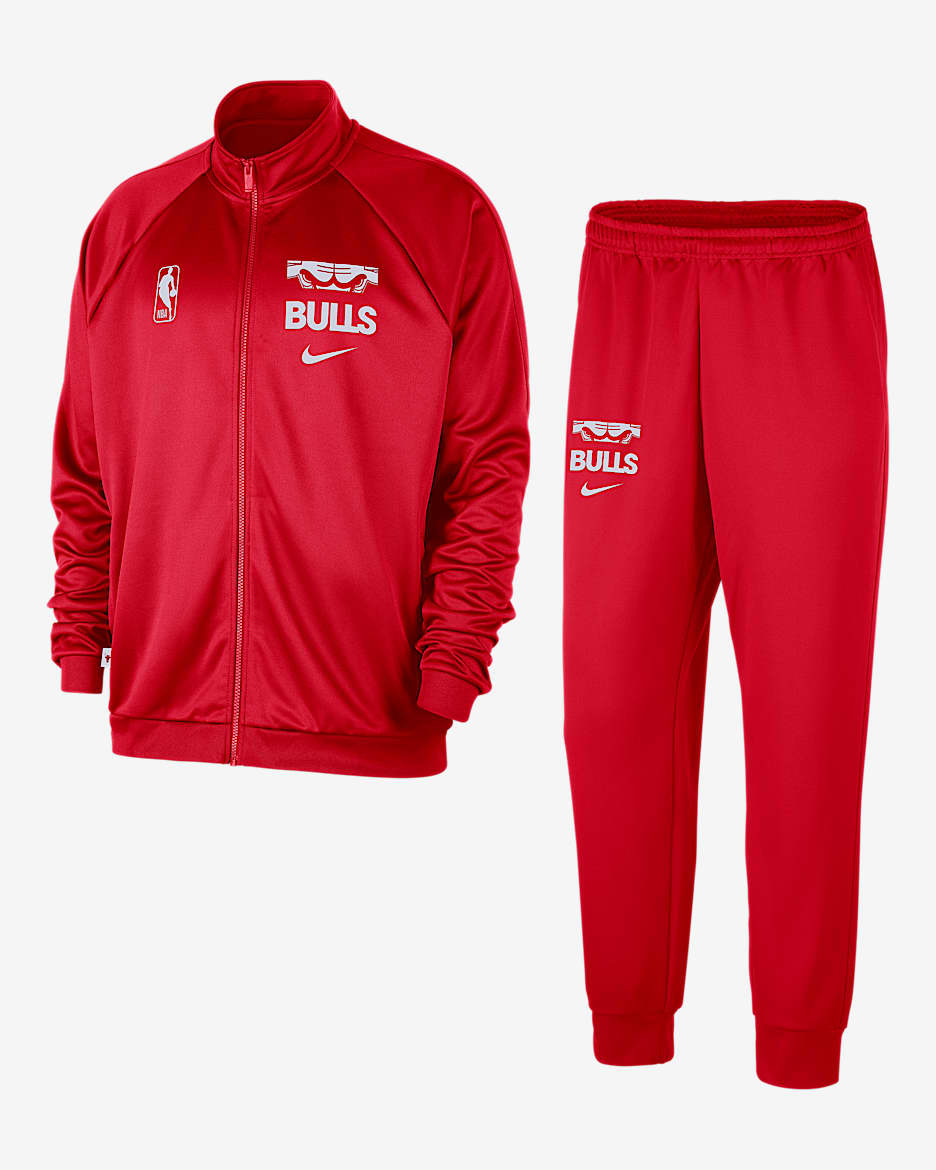 Chicago Bulls Club Courtside Men's Nike NBA Tracksuit - University Red/White