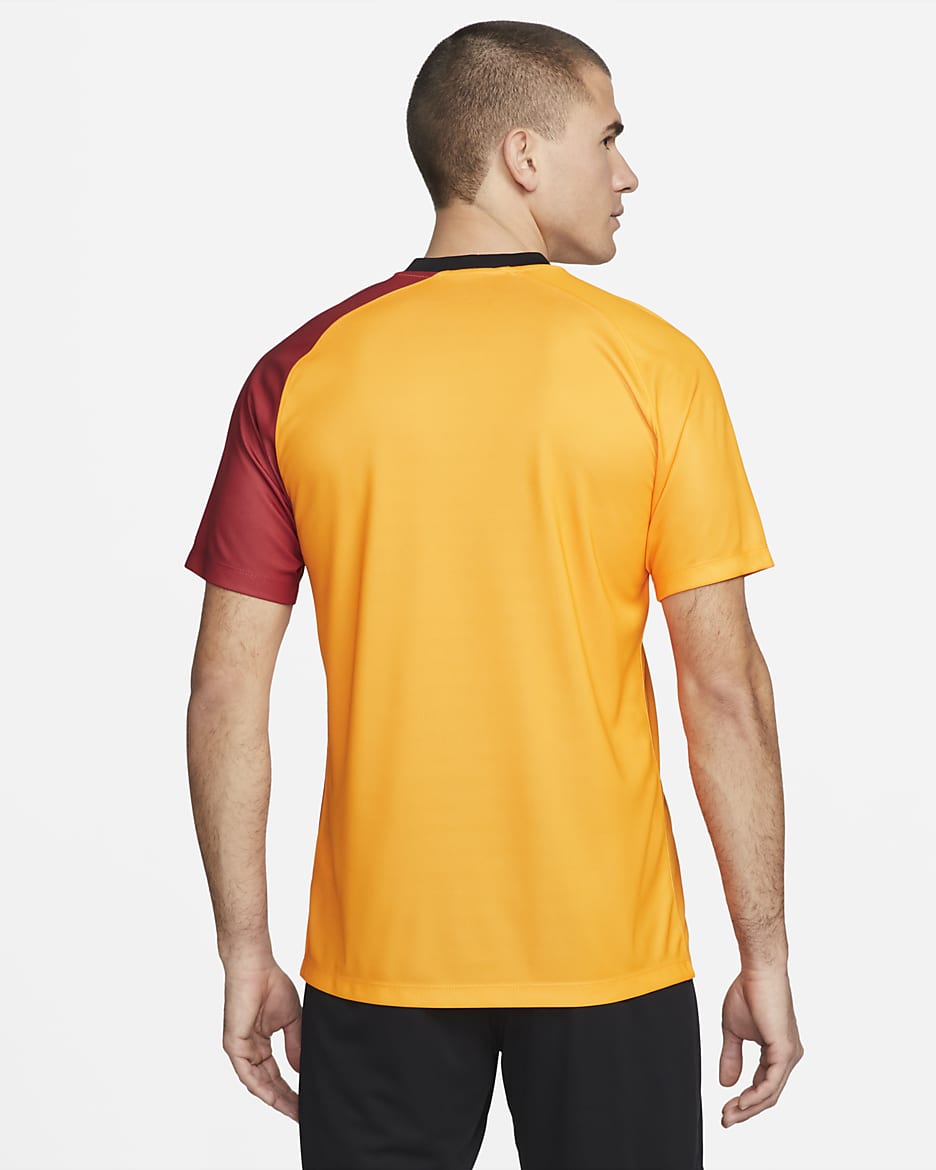 Galatasaray 2022/23 Home Men's Nike Dri-FIT Short-Sleeve Football Top - Vivid Orange/Vivid Orange/Pepper Red/Vivid Orange