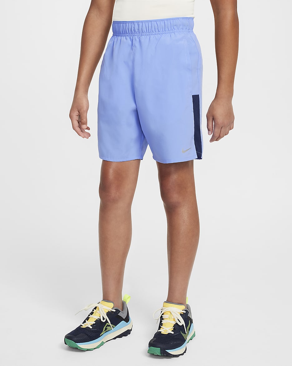Nike Dri-FIT Challenger Big Kids' (Boys') Training Shorts - Royal Pulse/Midnight Navy