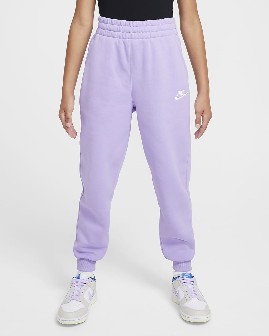 Nike Sportswear Club Fleece Big Kids' Joggers - Hydrangeas/White