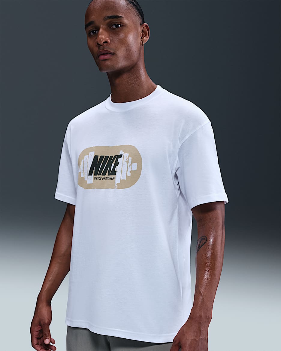 Playera de entrenamiento de tenis Max90 para hombre Nike - Blanco