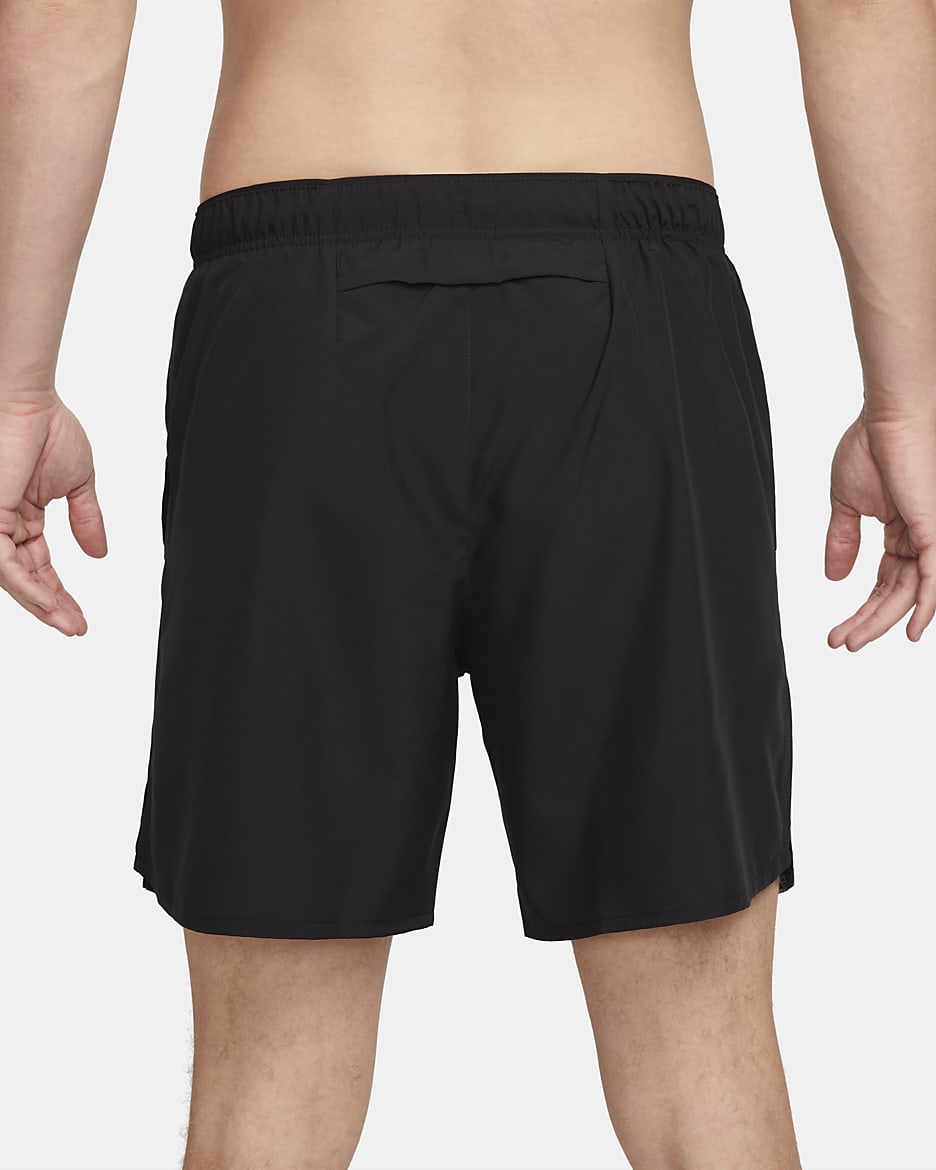 Nike Challenger Men's Dri-FIT 18cm (approx.) Brief-Lined Running Shorts - Black/Black/Black