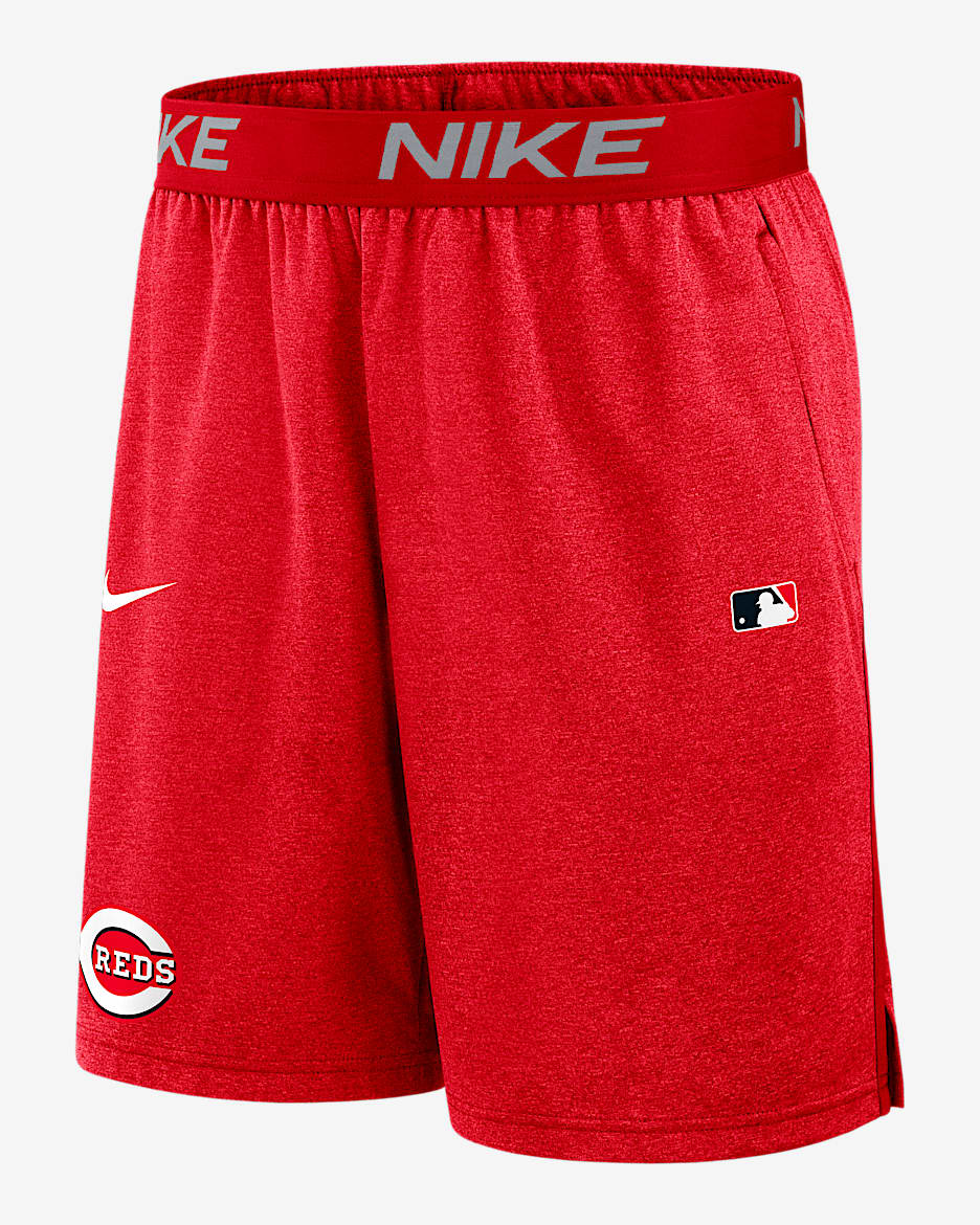 Shorts Nike Dri-FIT de la MLB para hombre Cincinnati Reds Authentic Collection - Rojo