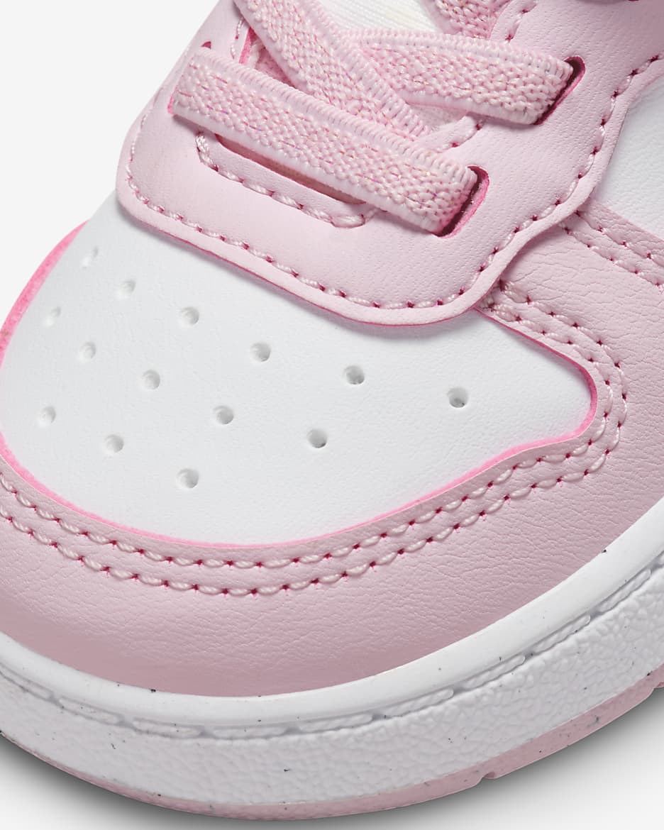 Nike Court Borough Low Recraft Baby/Toddler Shoes - White/Pink Foam