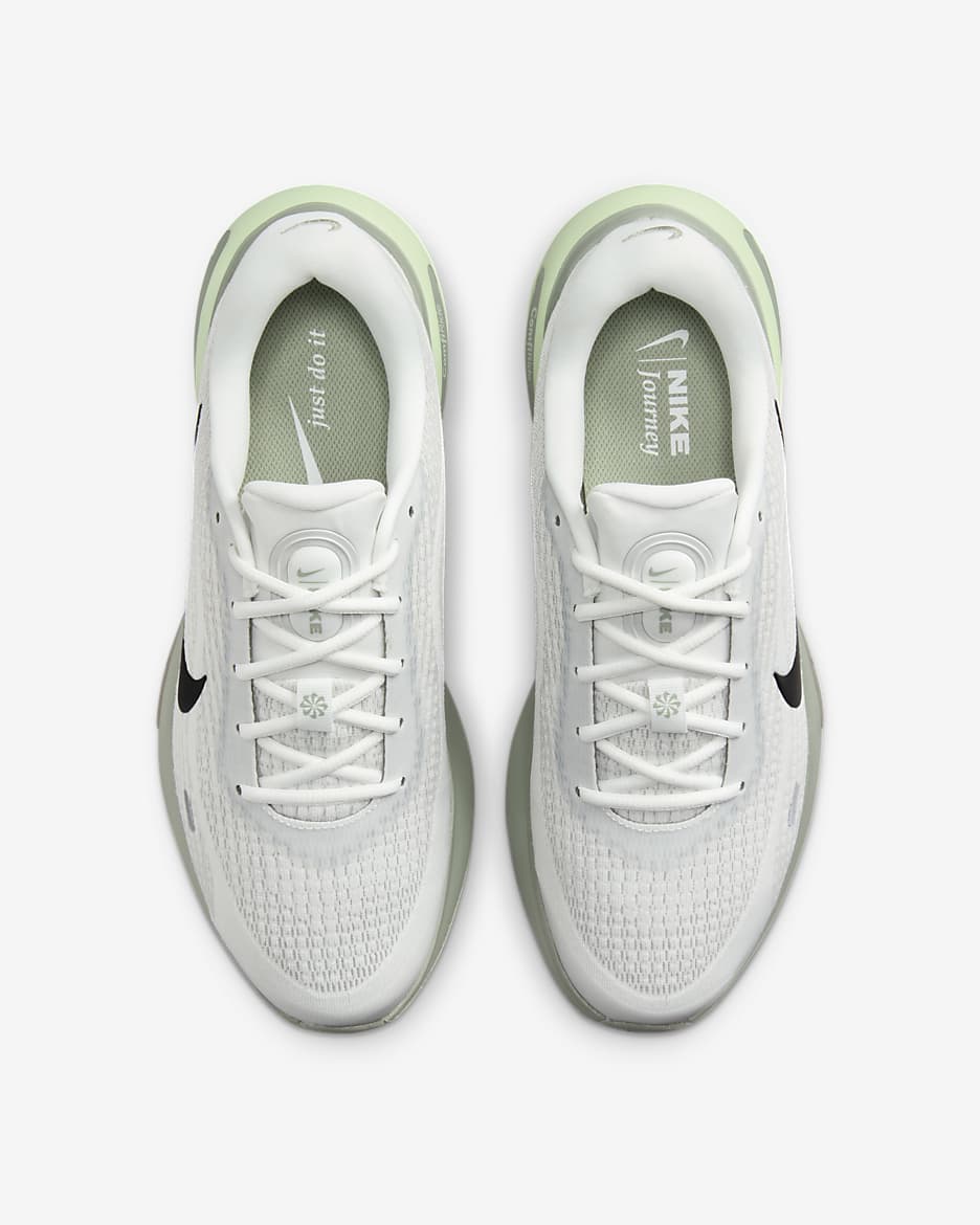 Nike Journey Run Straßenlaufschuh (Herren) - Summit White/Jade Horizon/Dark Stucco/Schwarz