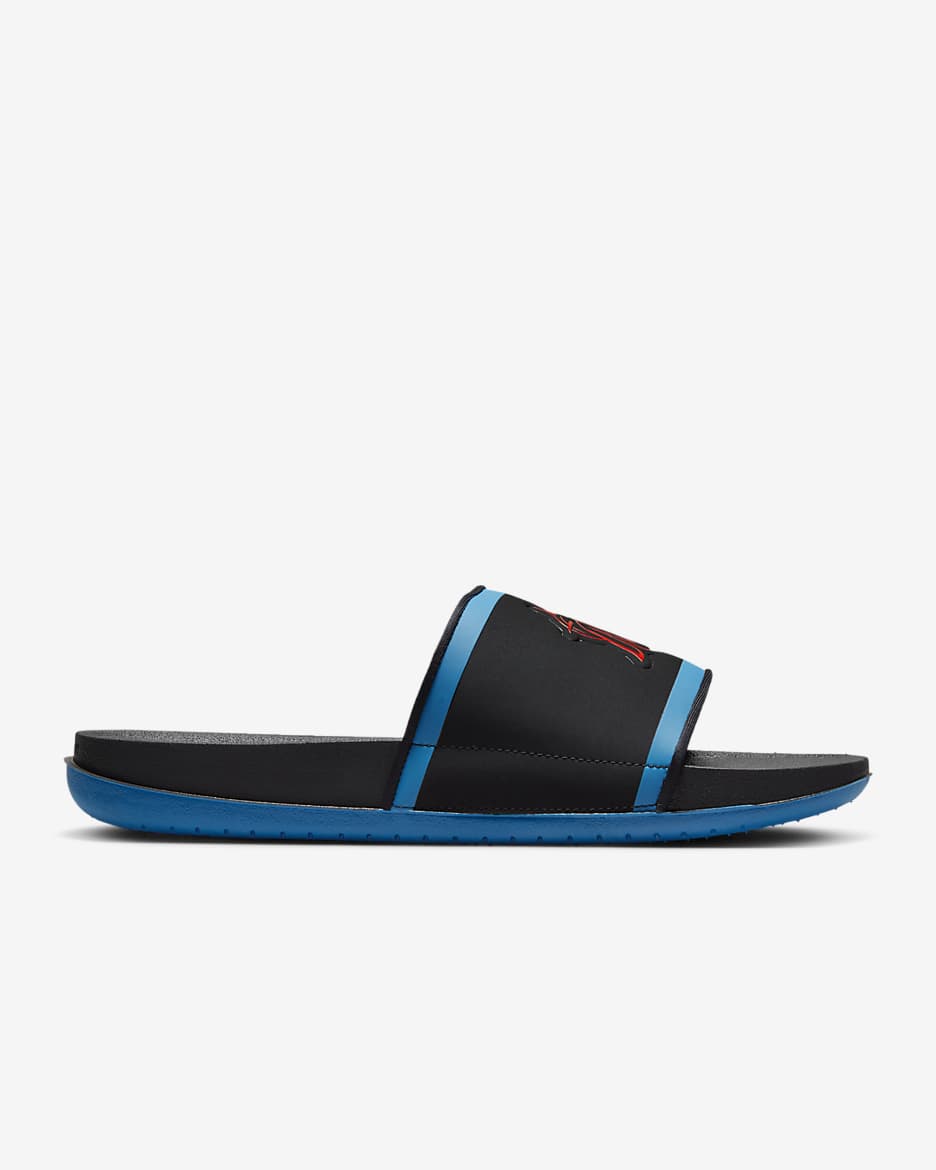 Nike Offcourt (MLB Miami Marlins) Slide - Black/Neptune Blue/Chile Red