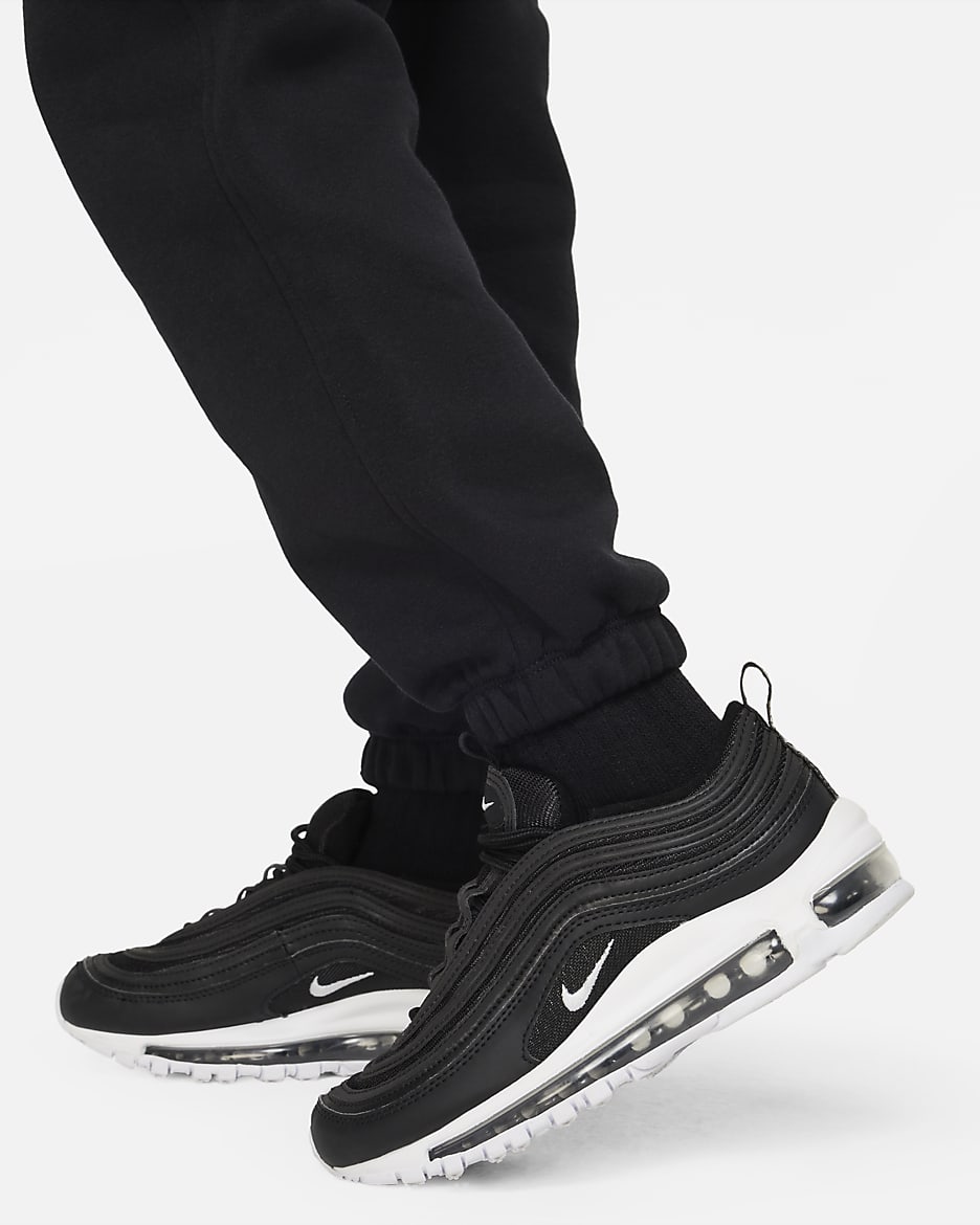 Nike Sportswear Club Fleece Pantalons amples - Nen/a - Negre/Negre/Blanc