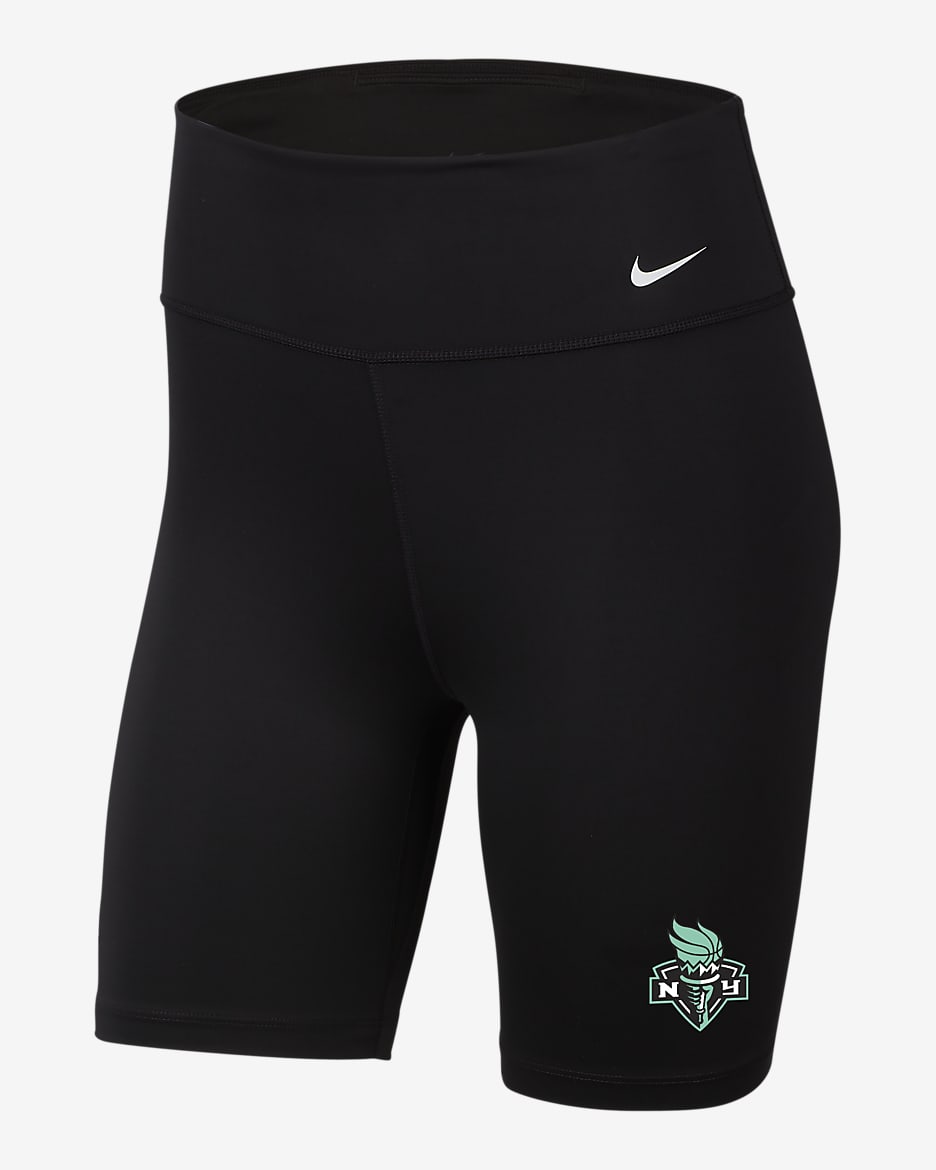 New York Liberty Women's Nike One WNBA 7" Biker Shorts - Black