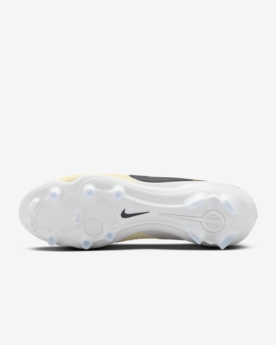 Nike Tiempo Legend 10 Pro Firm-Ground Low-Top Football Boot - Lemonade/Metallic Gold Coin/Black