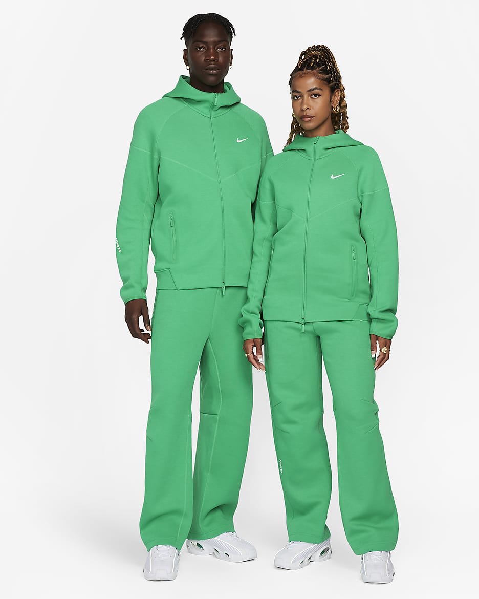 NOCTA Tech Fleece joggingbroek met open zoom voor heren - Stadium Green/Sail