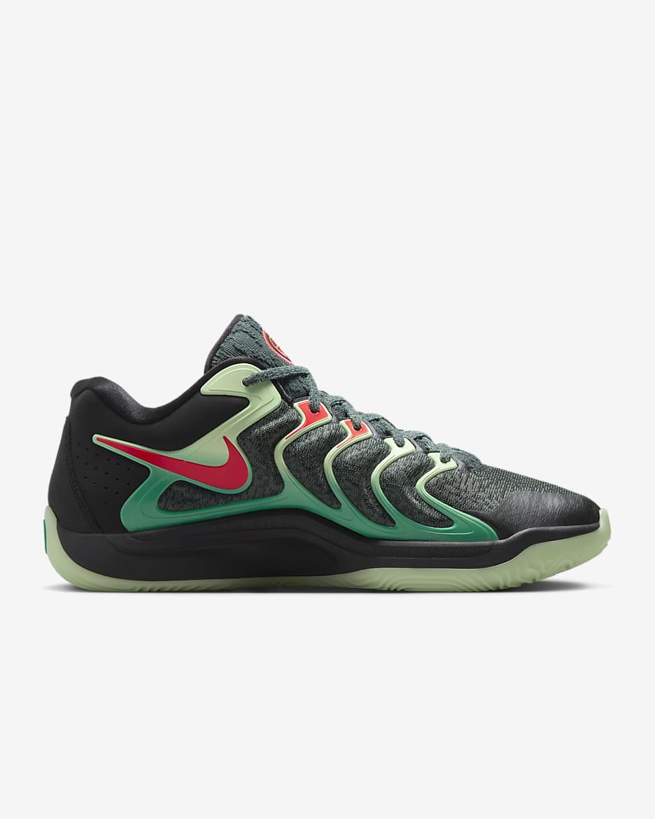 KD17 kosárlabdacipő - Fekete/Vintage Green/Night Forest/Bright Crimson