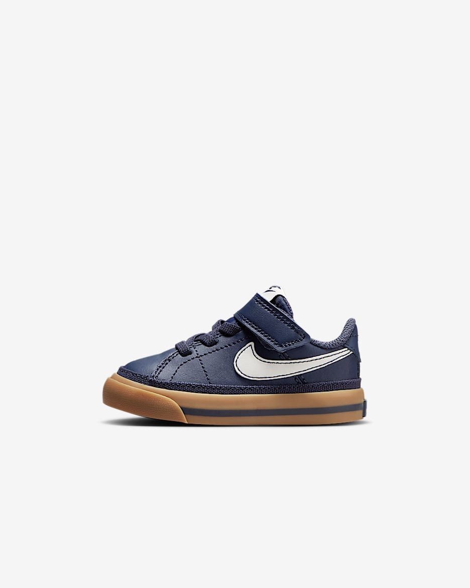 Tenis para bebé e infantiles Nike Court Legacy - Trueno azul/Marrón claro goma/Vela