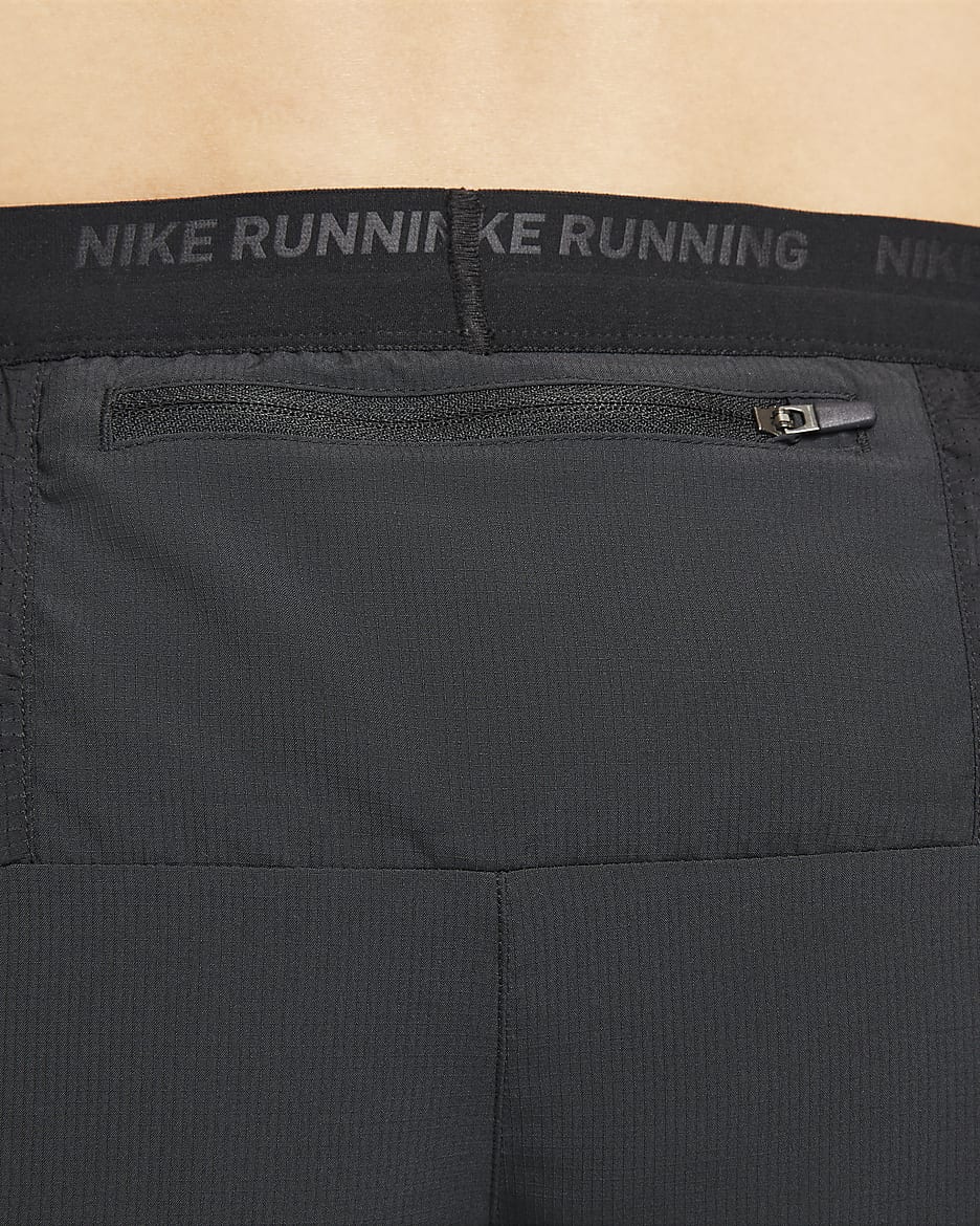 Nike Dri-FIT Stride Men's 5" Brief-Lined Running Shorts - Black/Black