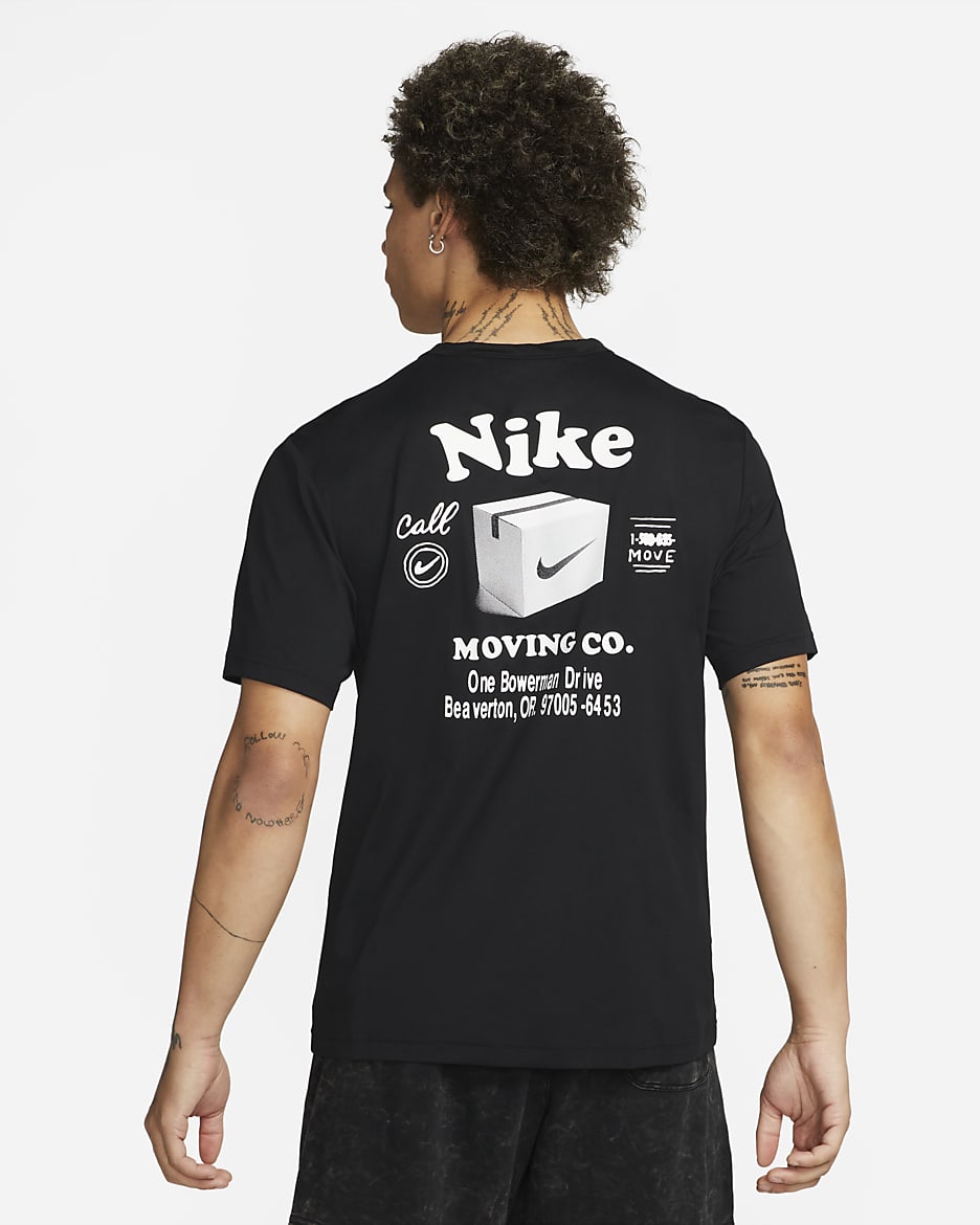 Nike Dri-FIT UV Hyverse Men's Short-Sleeve Fitness Top - Black