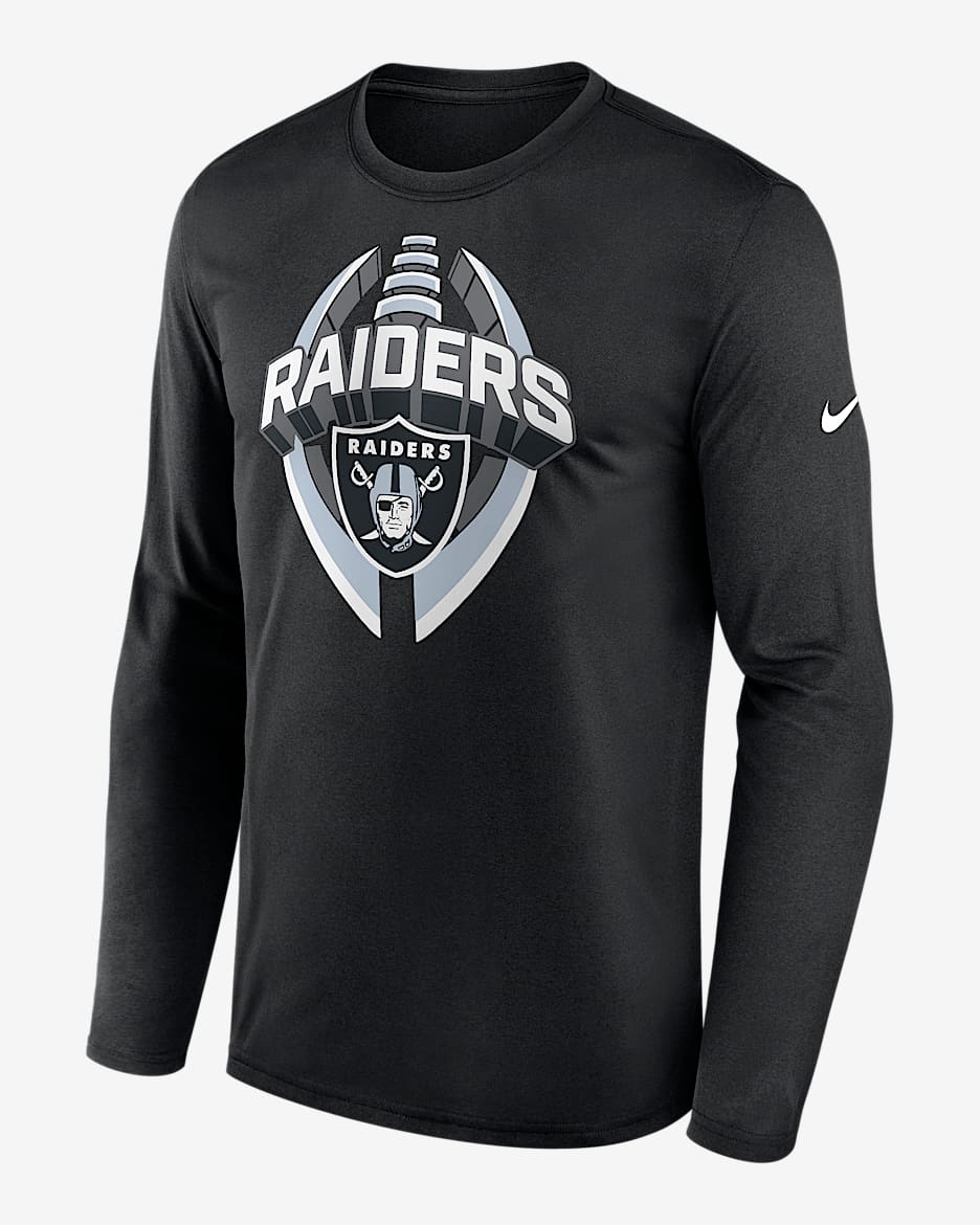 Las Vegas Raiders Legend Icon Men's Nike Dri-FIT NFL Long-Sleeve T-Shirt - Black