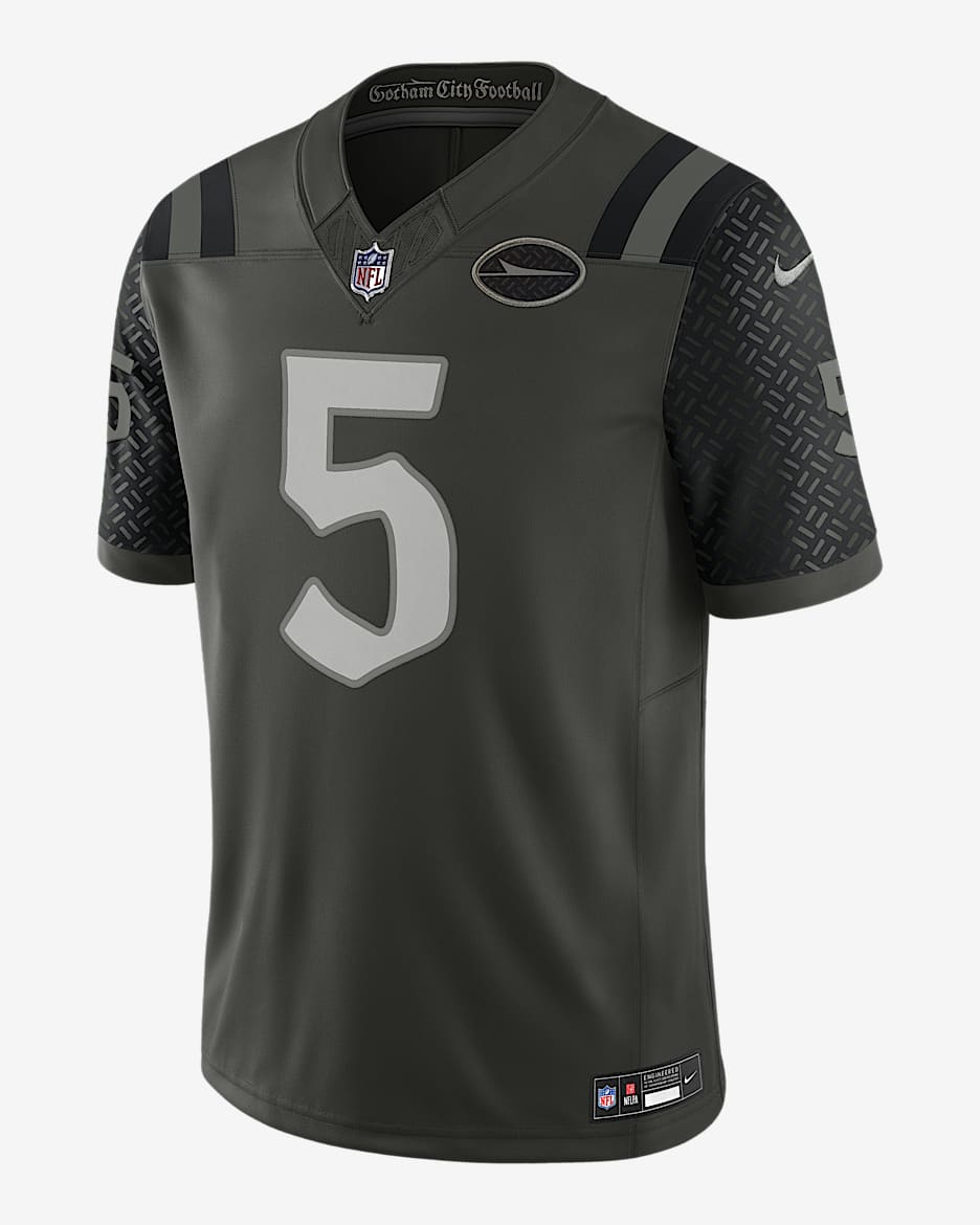 Garrett Wilson New York Jets Rivalries Collection Men's Nike Dri-FIT NFL Limited Jersey - Green