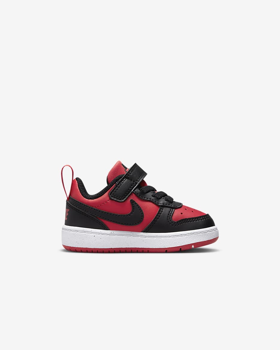 Nike Court Borough Low Recraft cipő babáknak - University Red/Fehér/Fekete