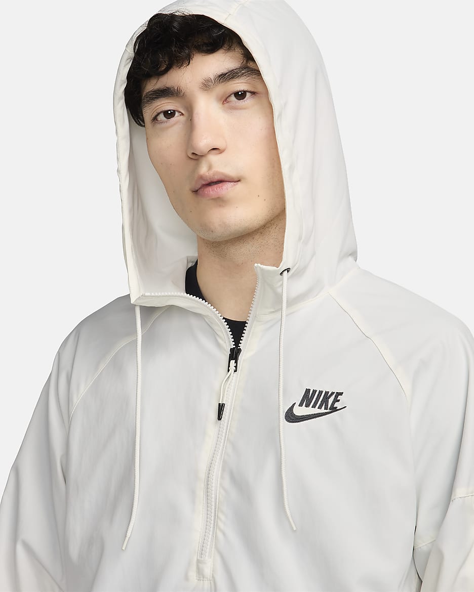 เสื้อแจ็คเก็ตอโนแรคแบบทอไม่มีซับในผู้ชาย Nike Sportswear - Sail/Sail/Anthracite