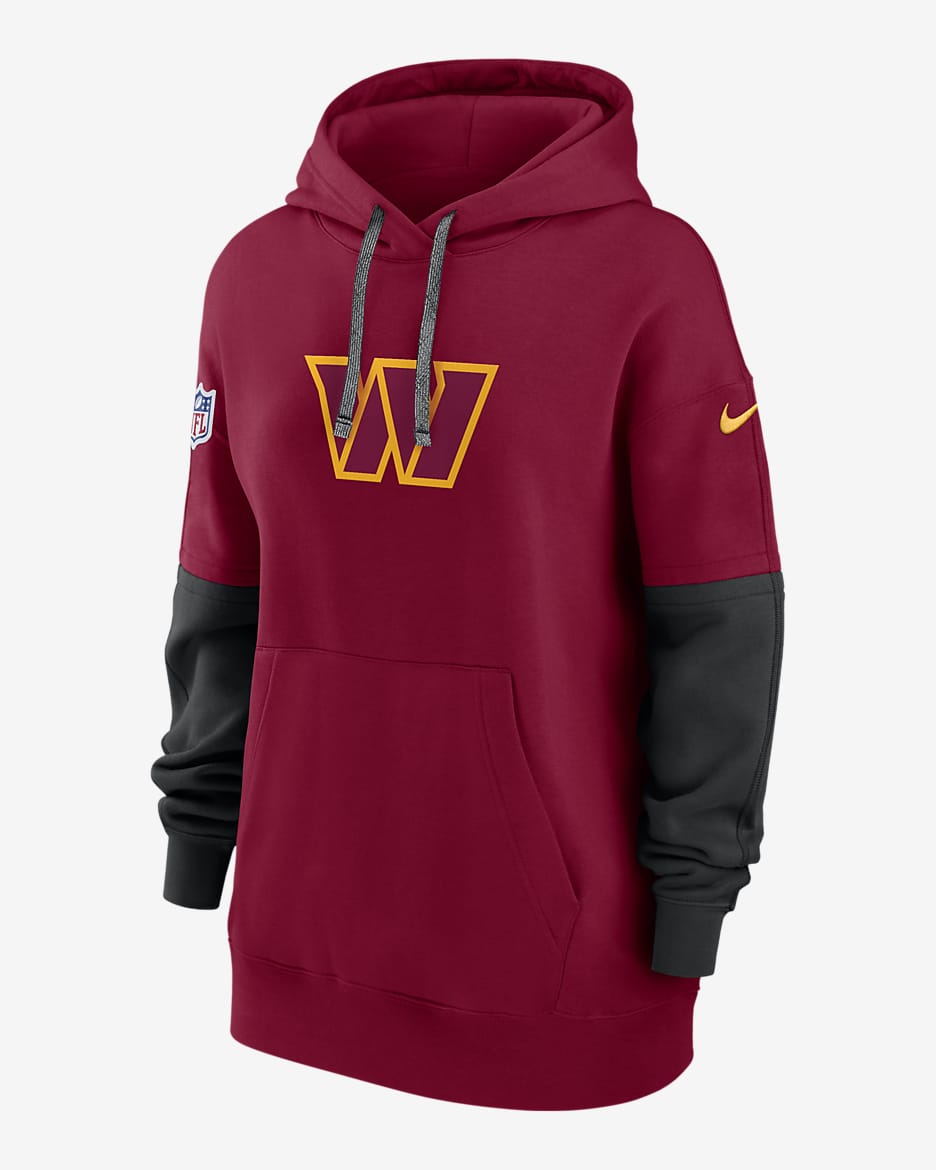 Washington Commanders Sideline Essential Women's Nike NFL Pullover Hoodie - Burgundy