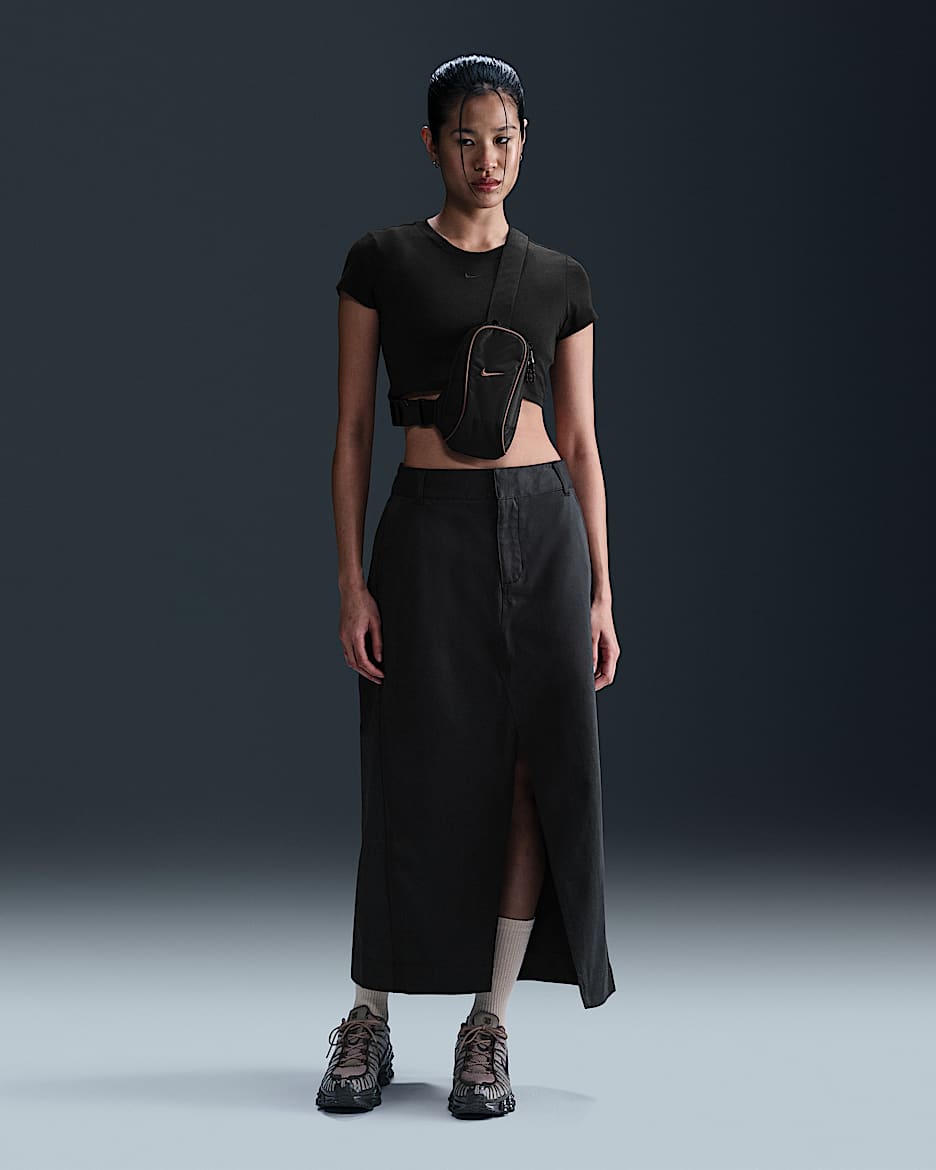 Nike Sportswear Collection Women's Twill Skirt - Black/Black