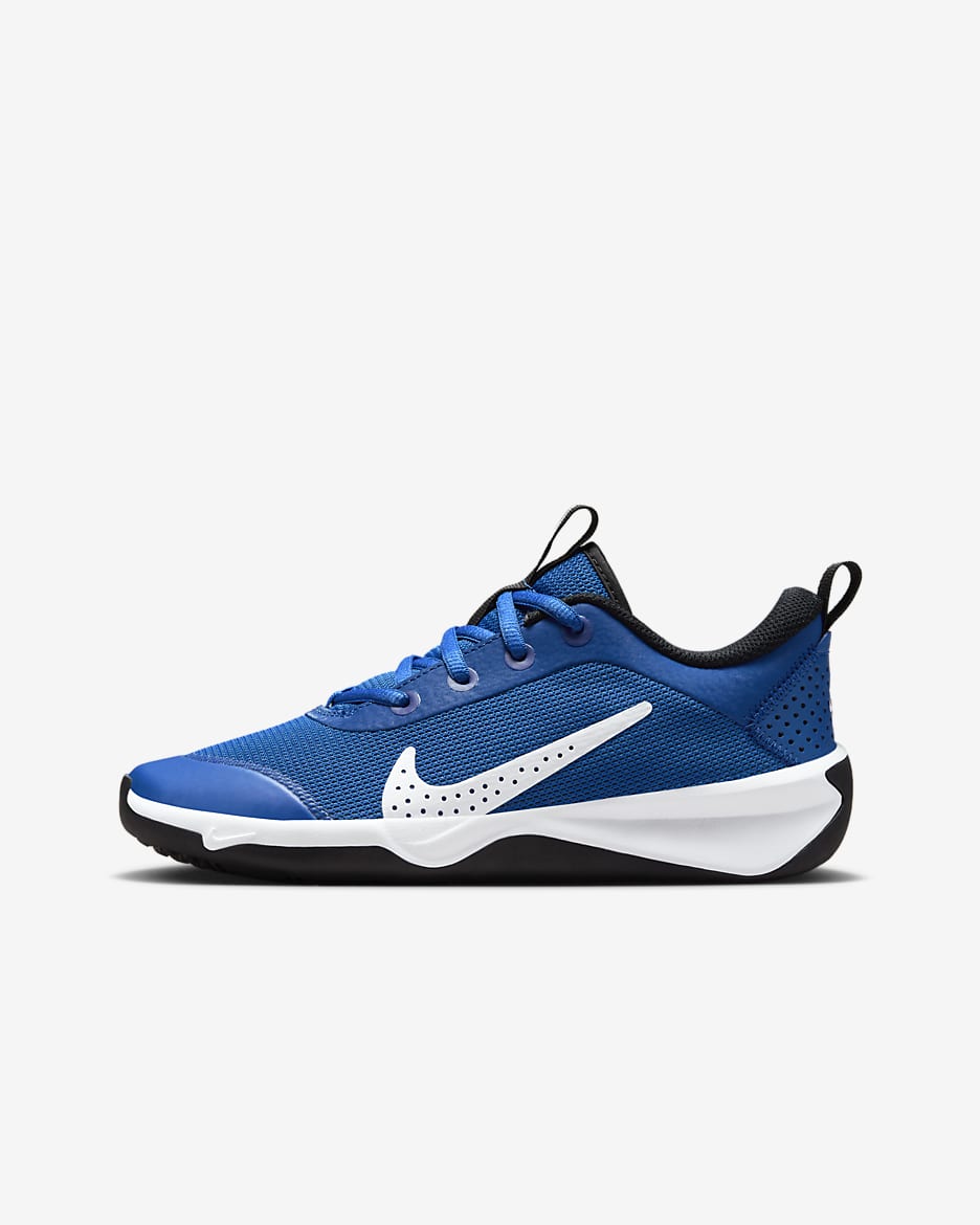 Nike Omni Multi-Court Big Kids' Indoor Court Shoes - Game Royal/Black/White