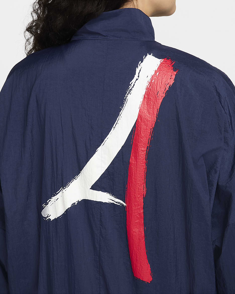 Paris Saint-Germain Essential Women's Nike Soccer Woven Jacket - Midnight Navy/University Red