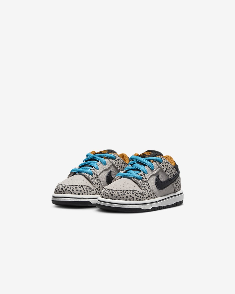 Nike SB Dunk Low Pro Electric sko til sped-/småbarn - Phantom/Svart/Monarch/Svart