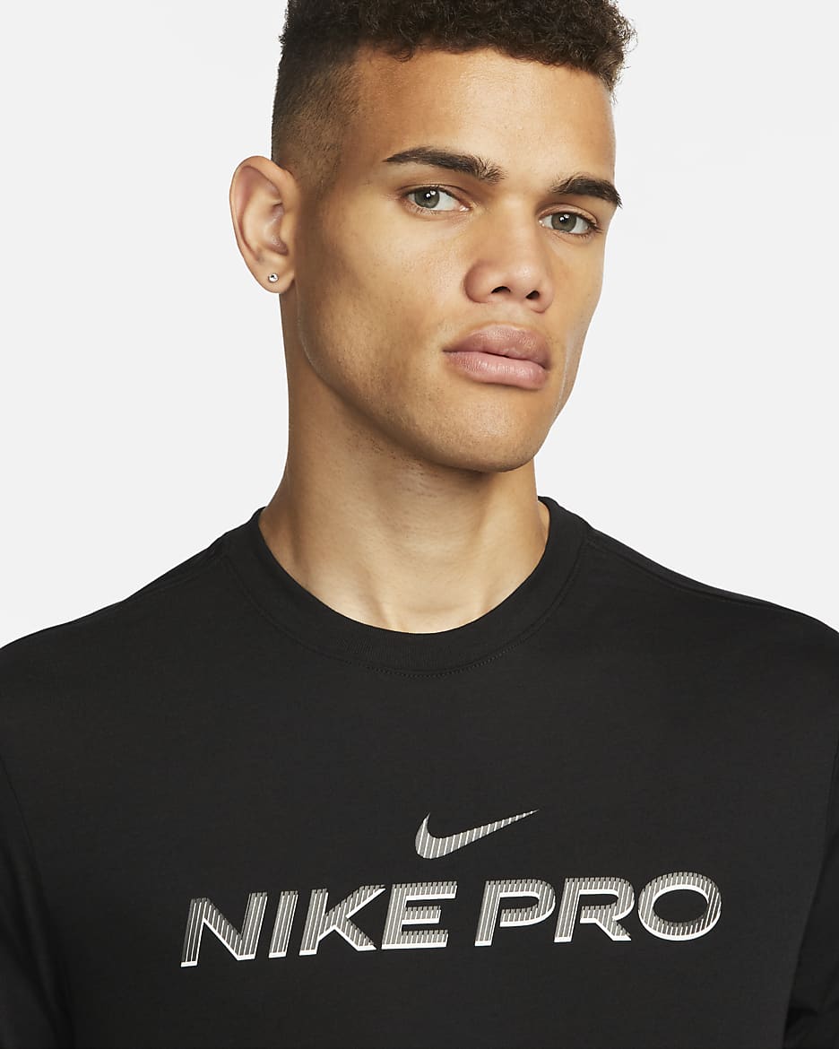 Nike Dri-FIT Fitness T-shirt voor heren - Zwart