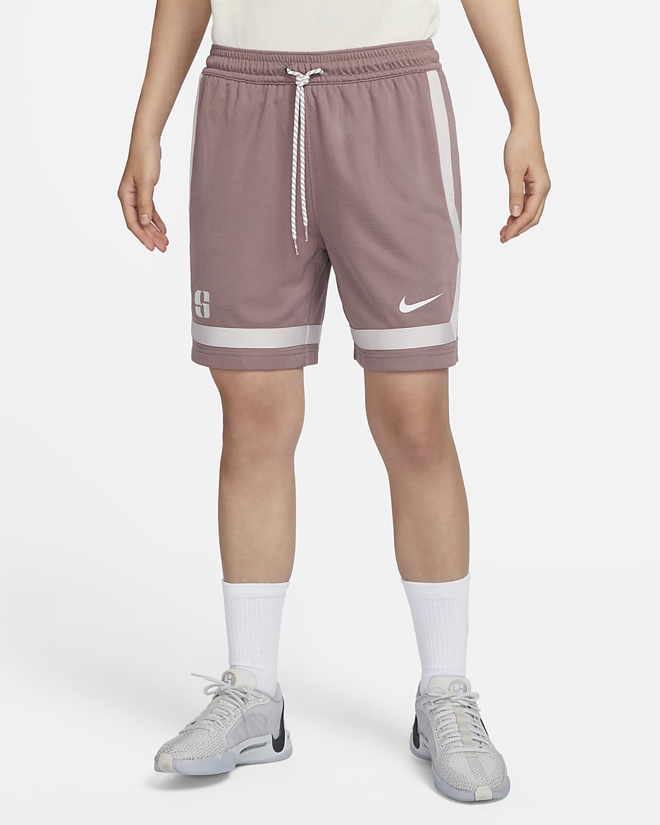 Sabrina Dri-FIT Basketball Shorts - Smokey Mauve/Summit White