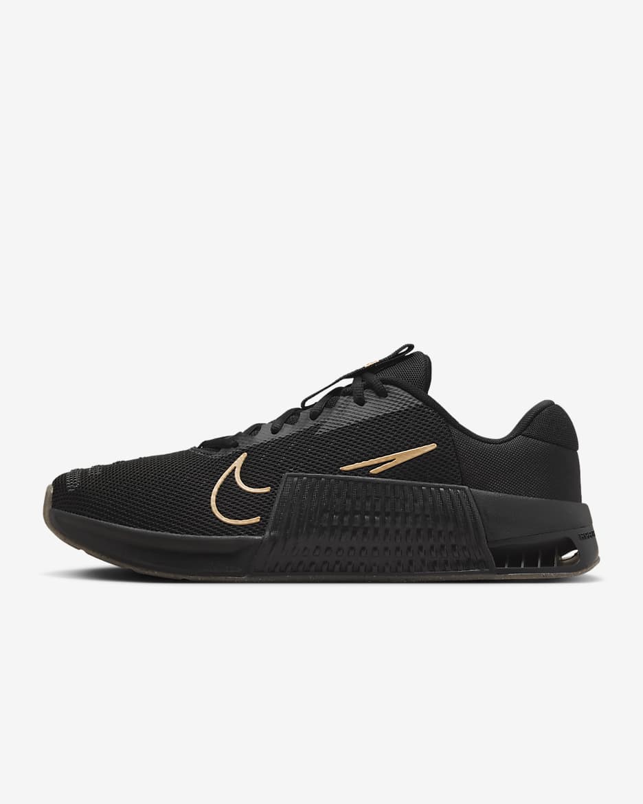 Chaussure d'entraînement Nike Metcon 9 pour homme - Noir/Gum Light Brown/Anthracite/Sesame