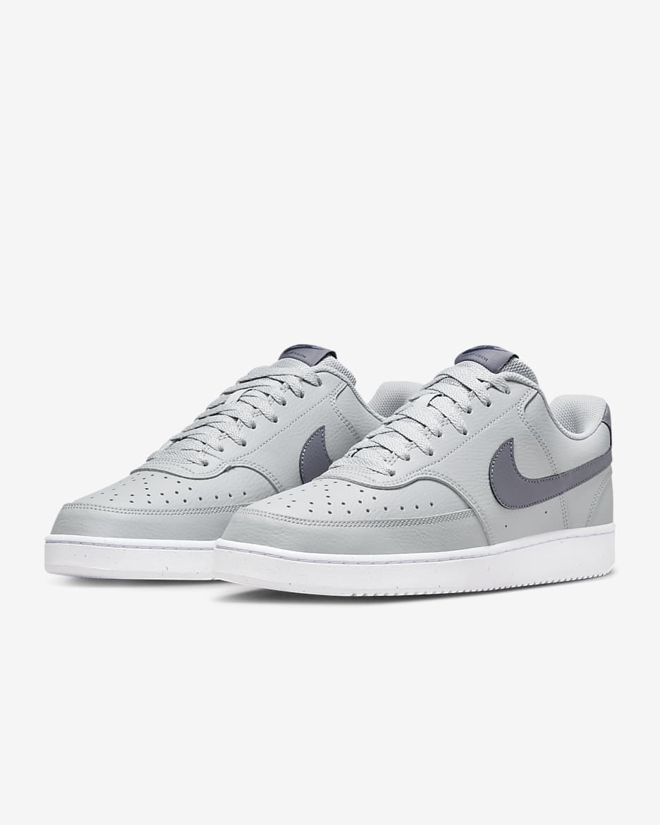 Calzado para hombre Nike Court Vision Low Next Nature - Gris lobo/Azul marino medianoche/Blanco/Carbón claro