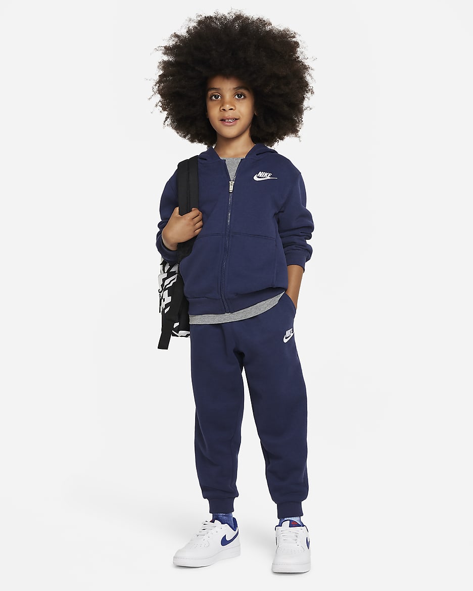 Nike Sportswear Club Fleece Little Kids' Pullover Hoodie - Midnight Navy