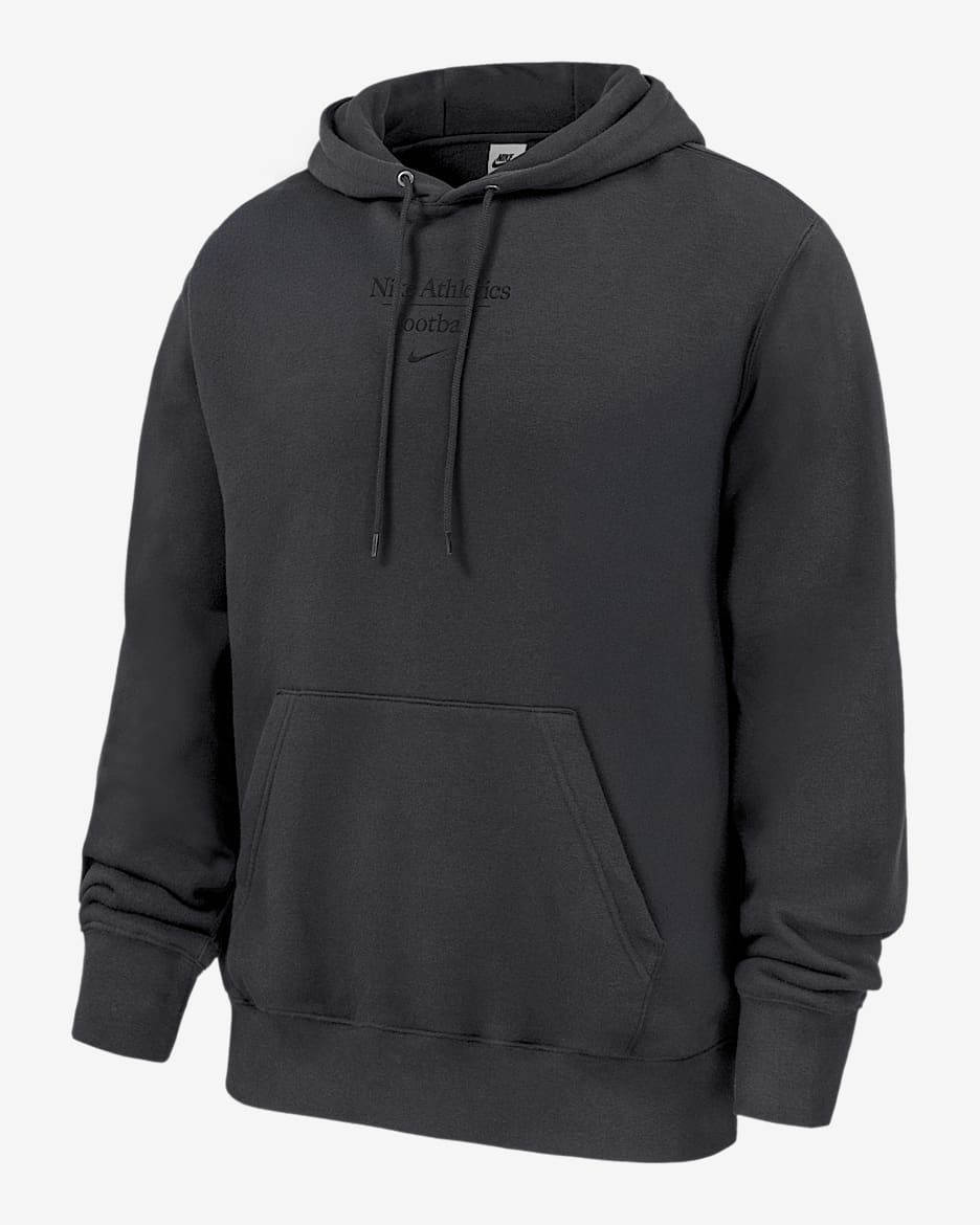 Nike Club Fleece Men's Football Pullover Hoodie - Anthracite