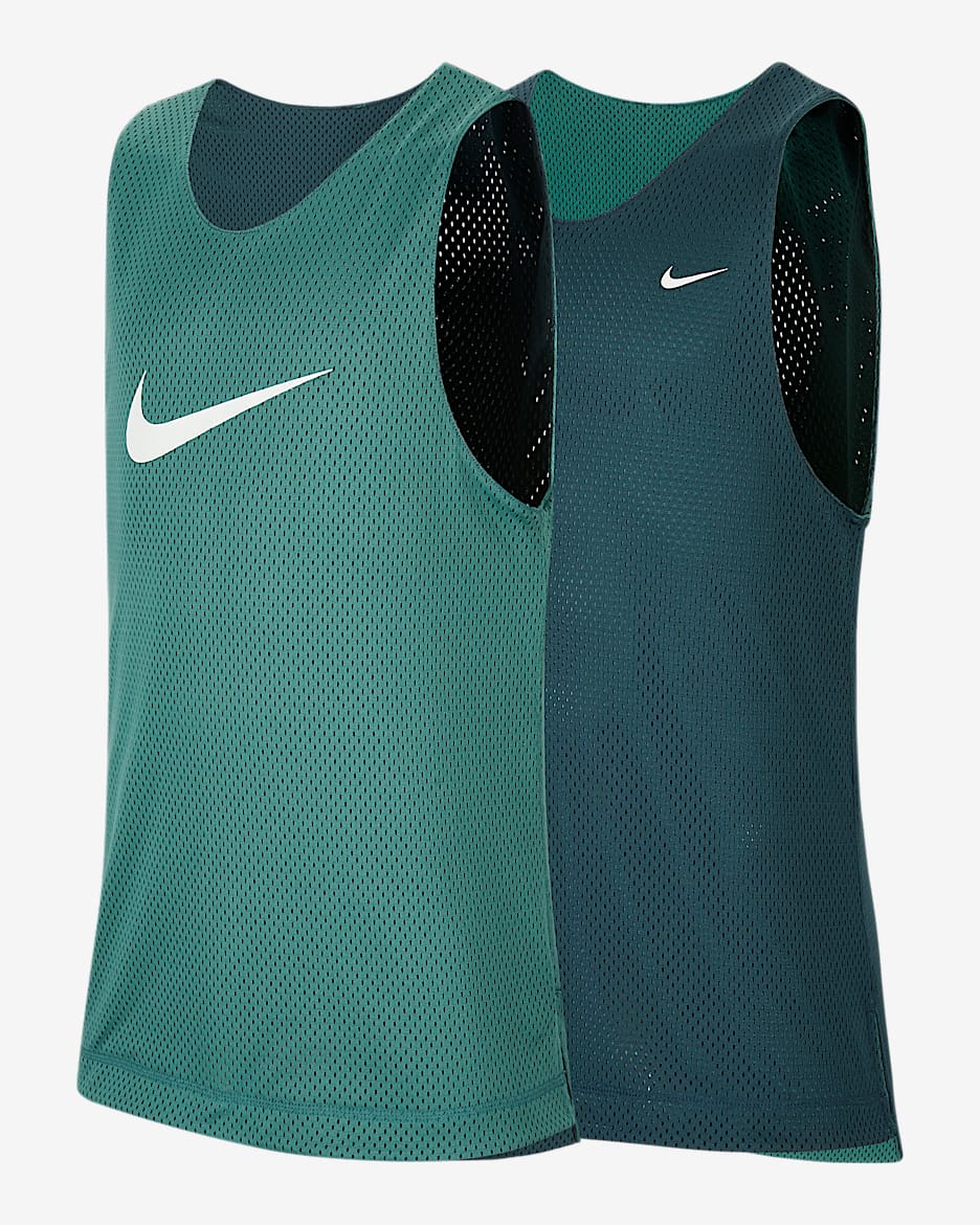Nike 大童 Dri-FIT 雙面球衣 - Deep Jungle/Bicoastal/白色