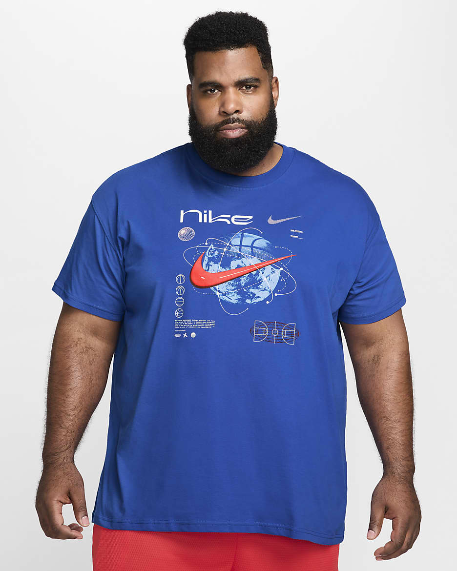 Ανδρικό T-Shirt μπάσκετ Max90 Nike - Game Royal