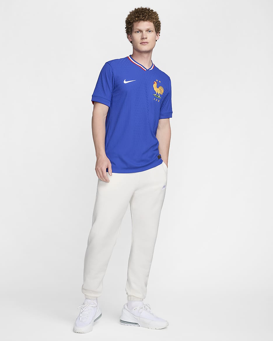 Primera equipación Match FFF 2024/25 (Selección masculina) Camiseta de fútbol Authentic Nike Dri-FIT ADV - Hombre - Azul brillante/University Red/Blanco