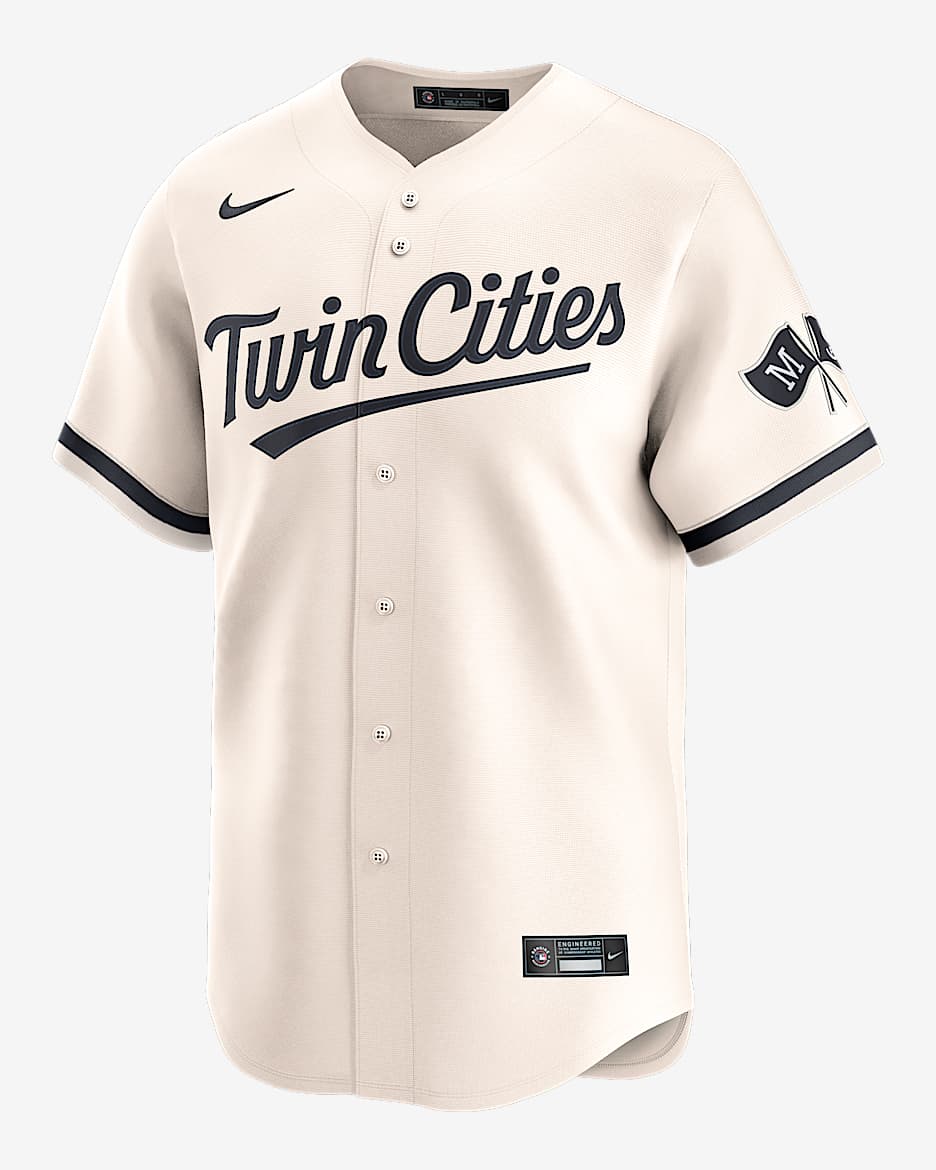 Minnesota Twins Men's Nike Dri-FIT ADV MLB Limited Jersey - Cream
