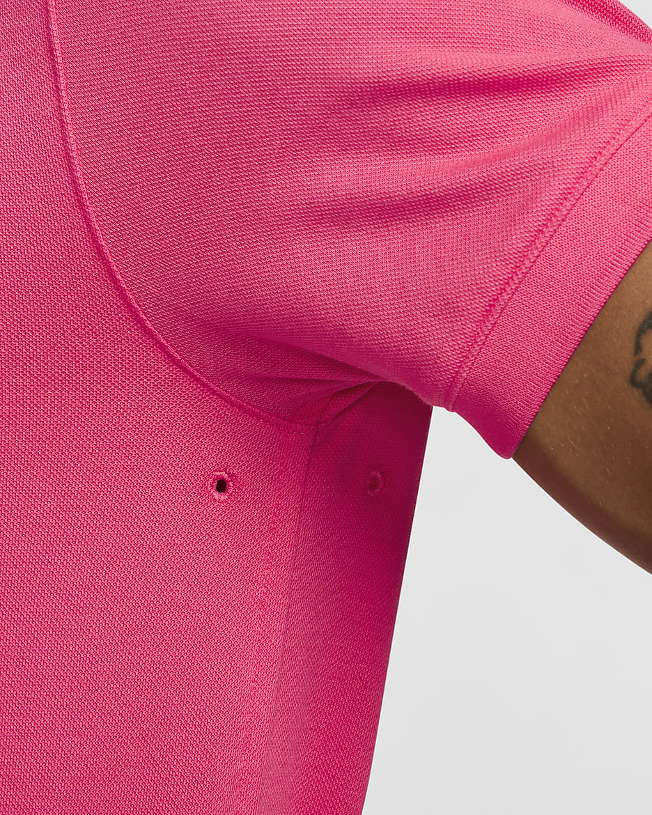 Polo coupe slim The Nike Polo Rafa pour Homme - Aster Pink/Blanc