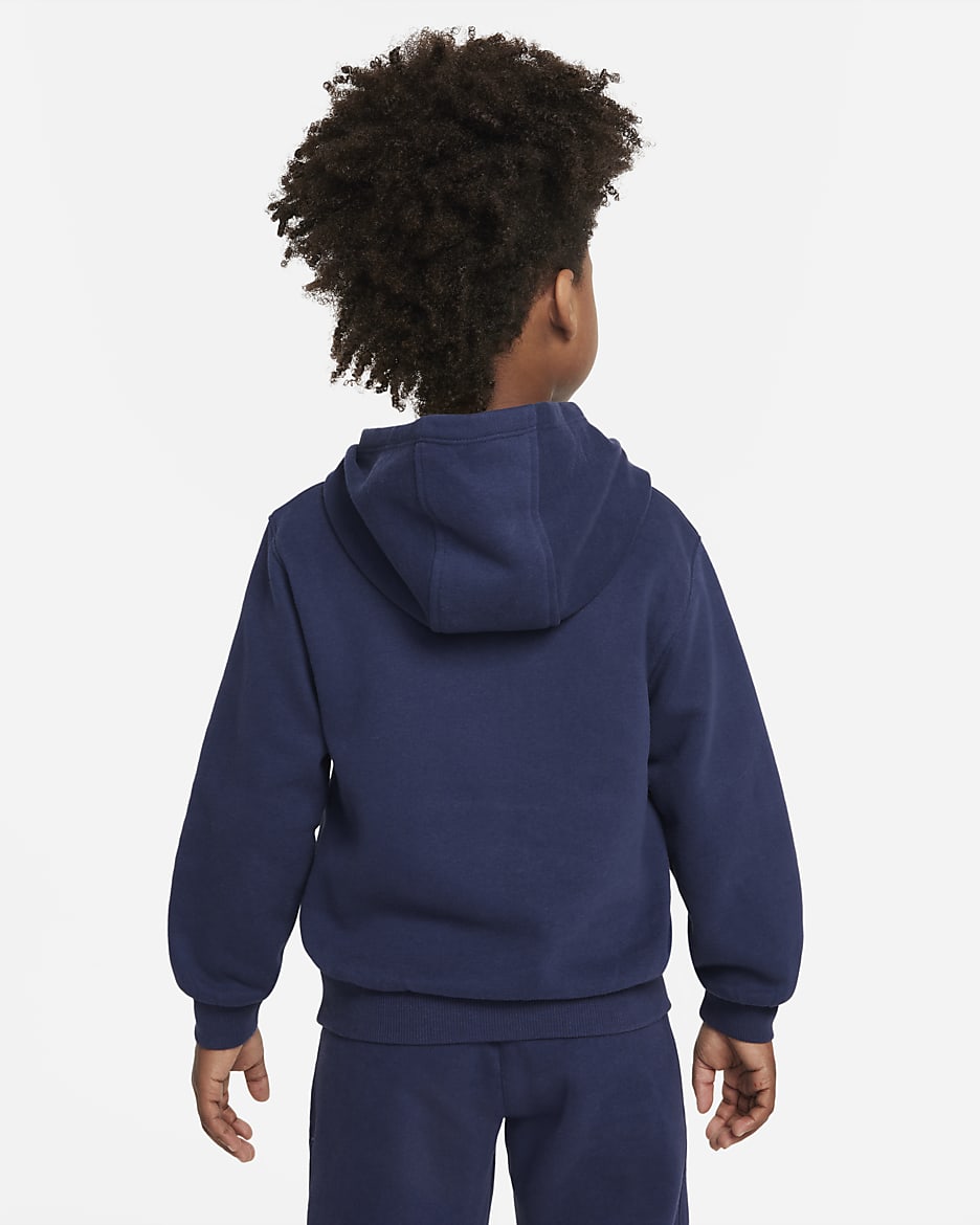 Nike Sportswear Club Fleece Little Kids' Pullover Hoodie - Midnight Navy