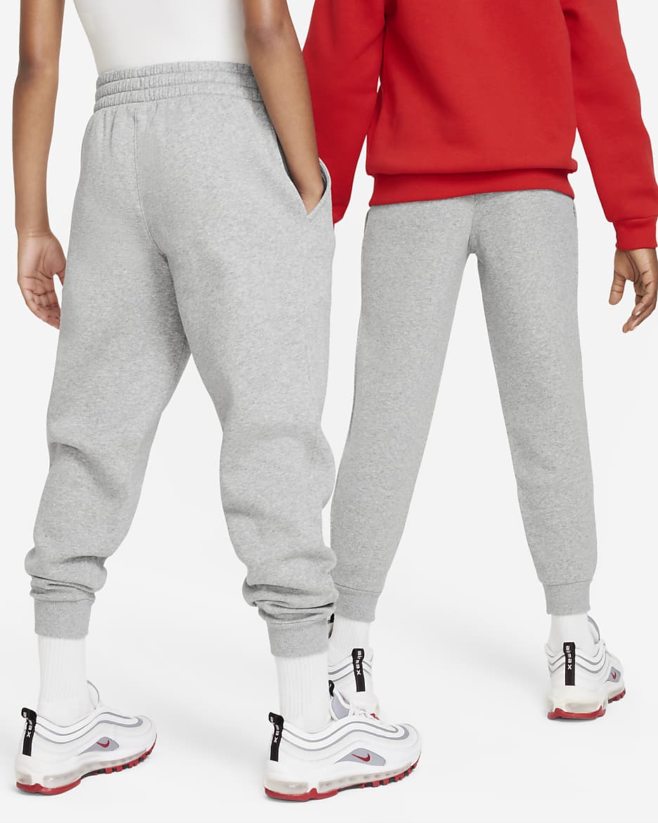 Nike Sportswear Club Fleece Jogger für ältere Kinder - Dark Grey Heather/Base Grey/Weiß