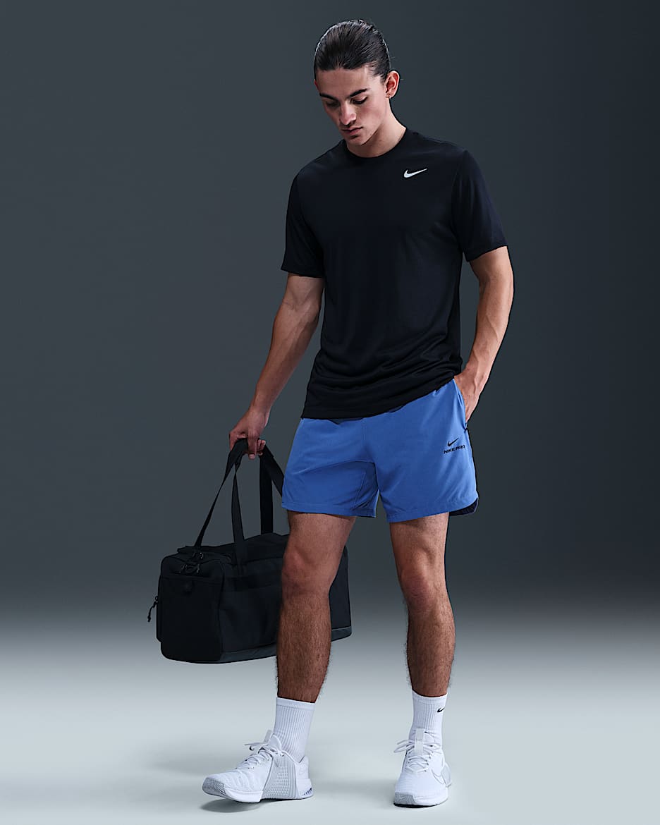 Nike Pro Training Men's Dri-FIT 6" Shorts - Comet Blue/Black