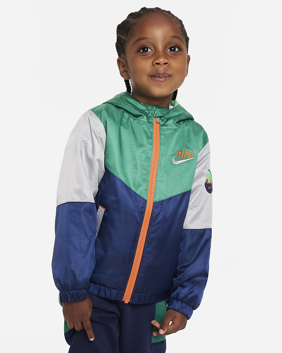 Nike Fleece-Lined Windbreaker Toddler Jacket - Midnight Navy